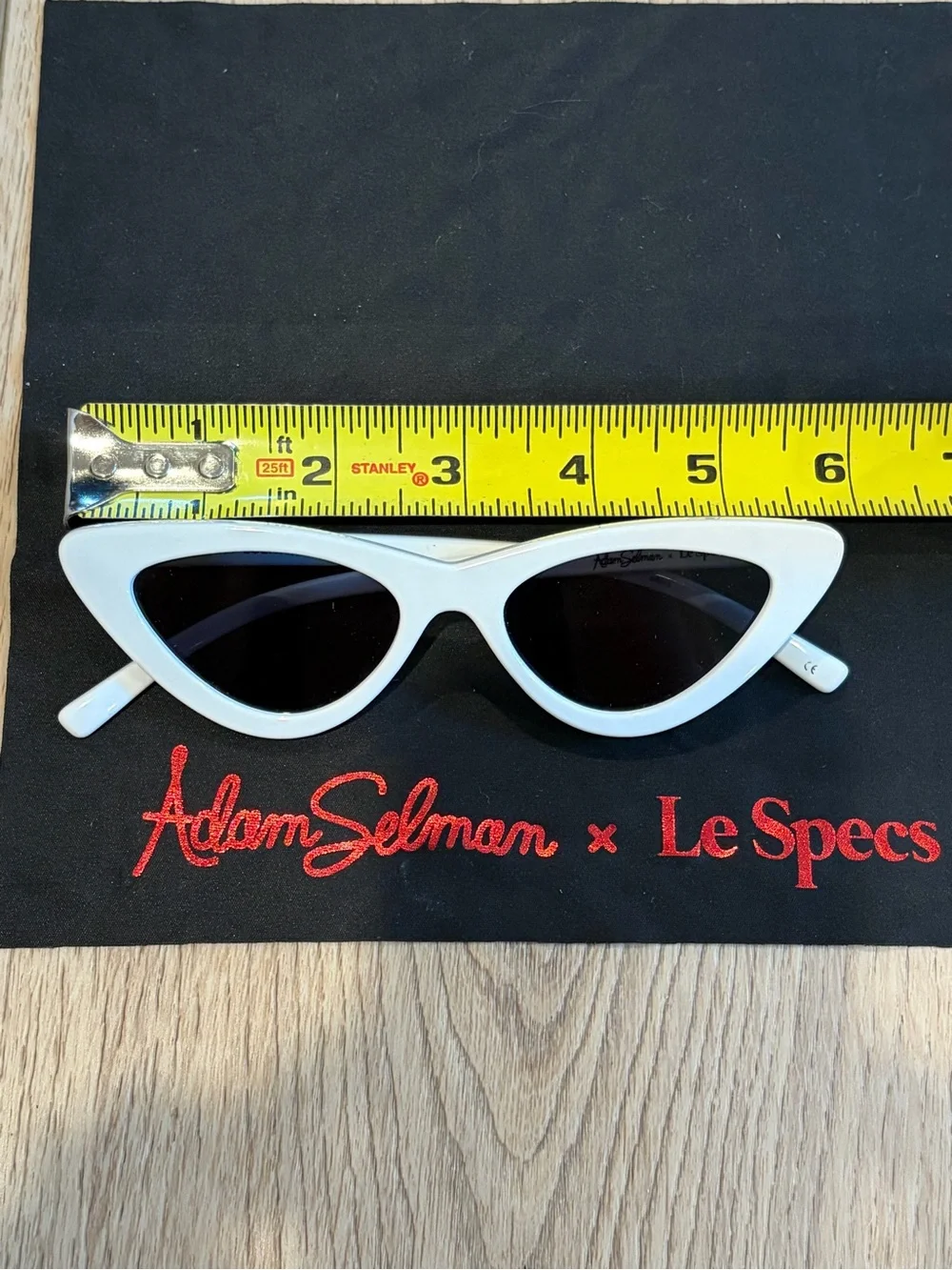 Adam Selman x Le Specs The Last Lolita White Cat Eye Sunglasses